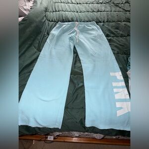 Victoria Secret Pink Blue Boyfriend Sweatpants